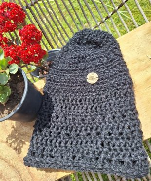 Gorro negro largo